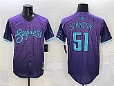 Men's Arizona Diamondbacks #51 Randy Johnson Purple 2025 City Connect Limited Stitched Jersey,baseball caps,new era cap wholesale,wholesale hats